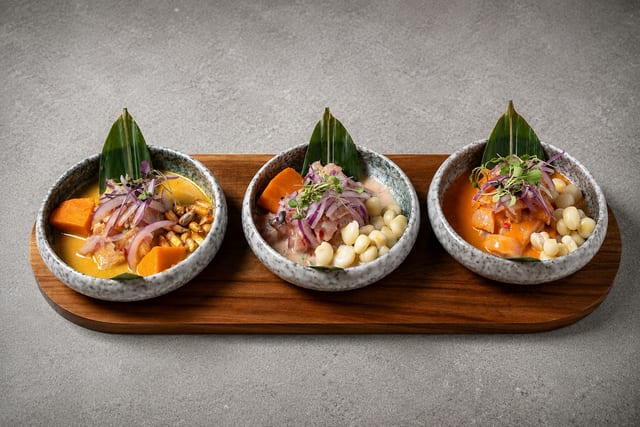 Ceviche en 3 Ajíes / Ceviche.