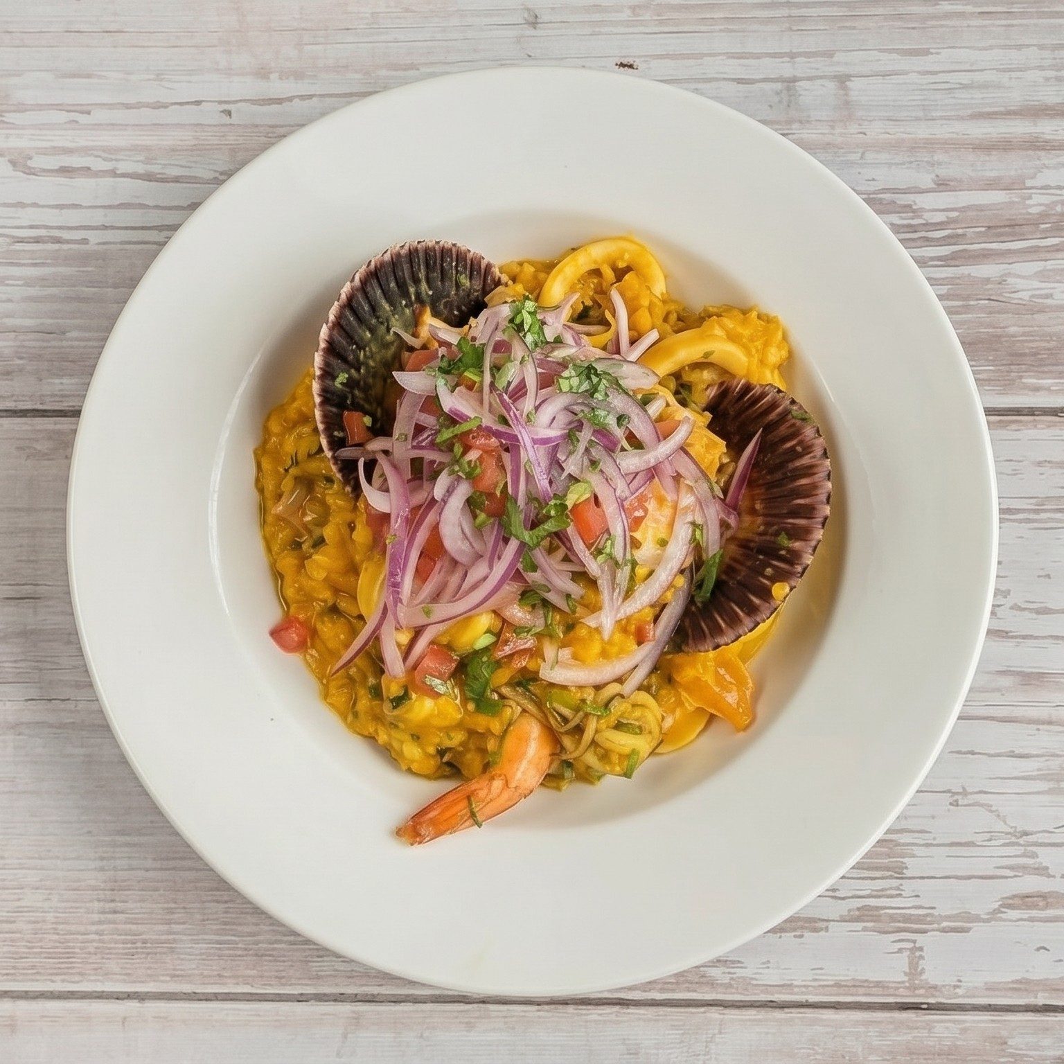 Arroz Con Mariscos.