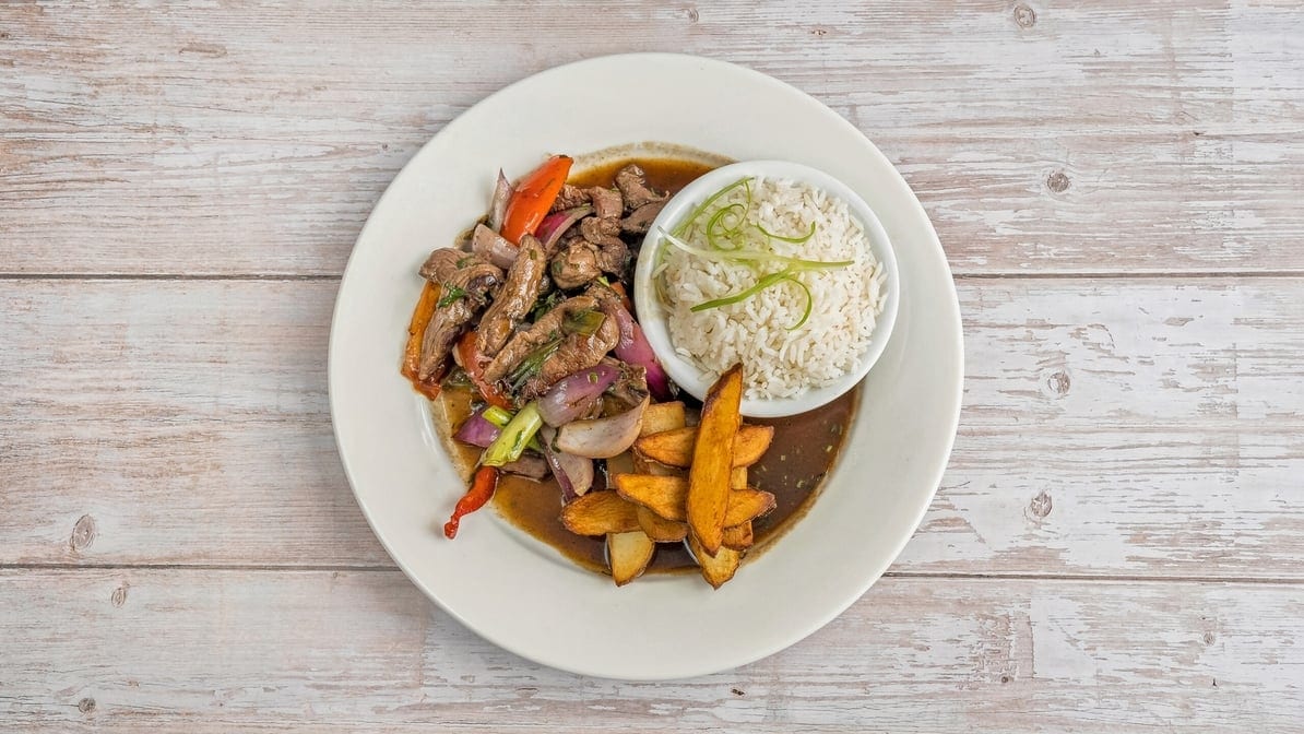 Lomo Saltado / Sautéed Beef Tenderloin.