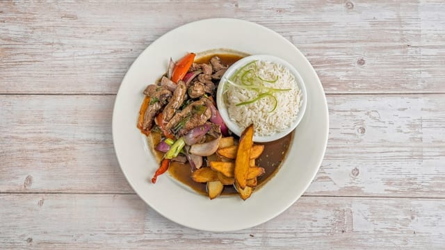 Lomo Saltado / Sautéed Beef Tenderloin.